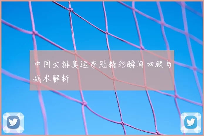 中国女排奥运夺冠精彩瞬间回顾与战术解析
